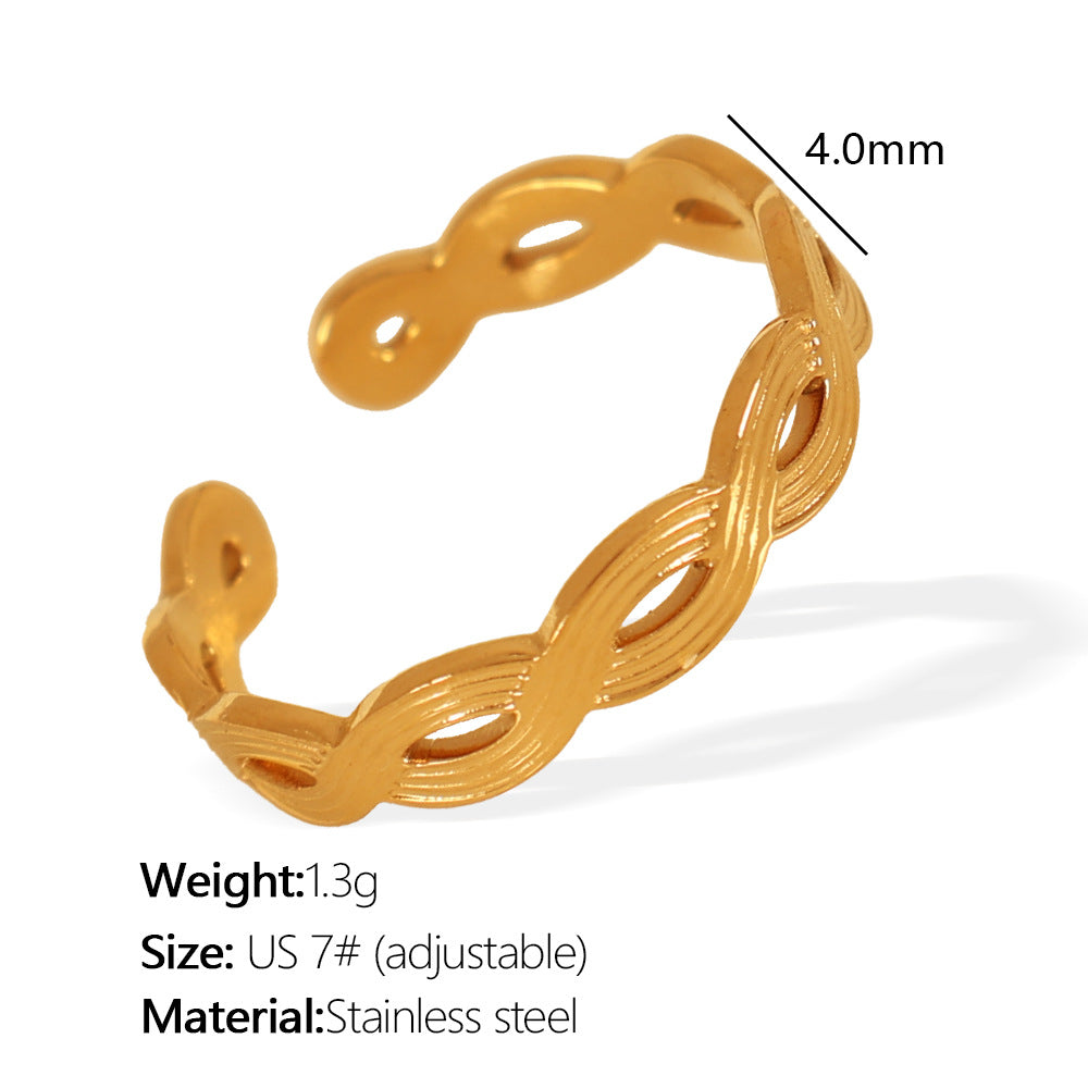 Infinity Weave Open Ring