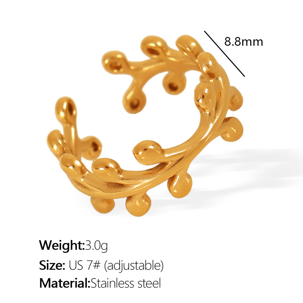 Verdant Vine Sculptural Ring