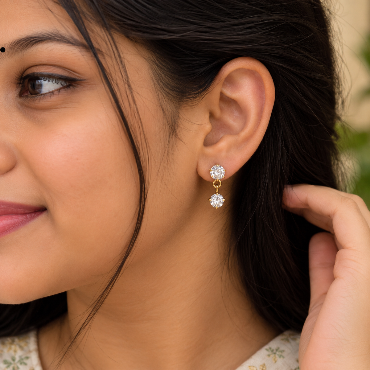 Solitaire Stud & Drop Earrings