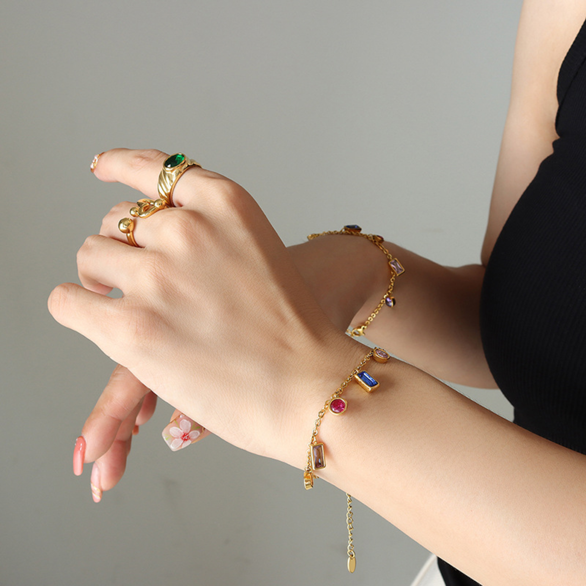 Prismatic Charm Station Bracelet