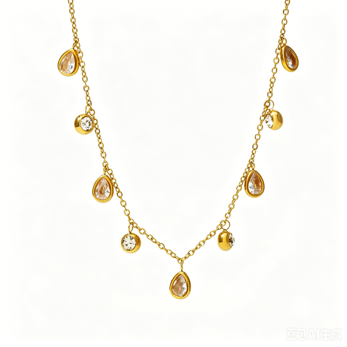 Celeste Teardrop Crystal Necklace