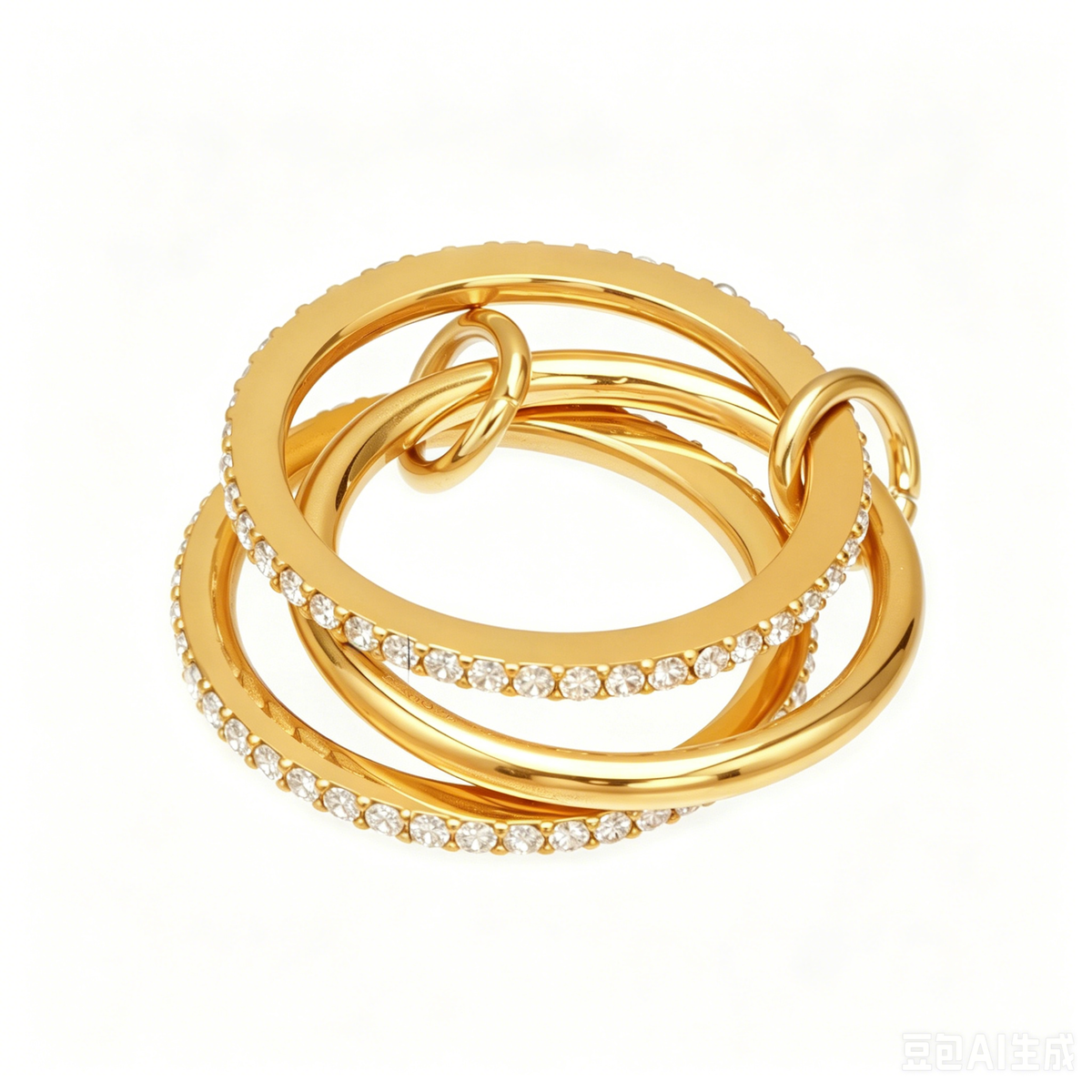Infinity Crystal Wrap Ring