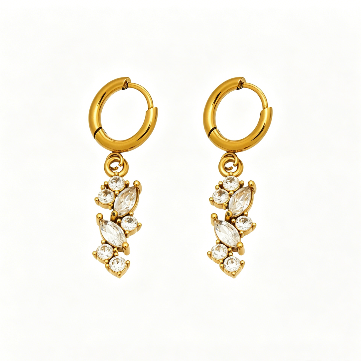 Aurora Crystal Drop Earrings