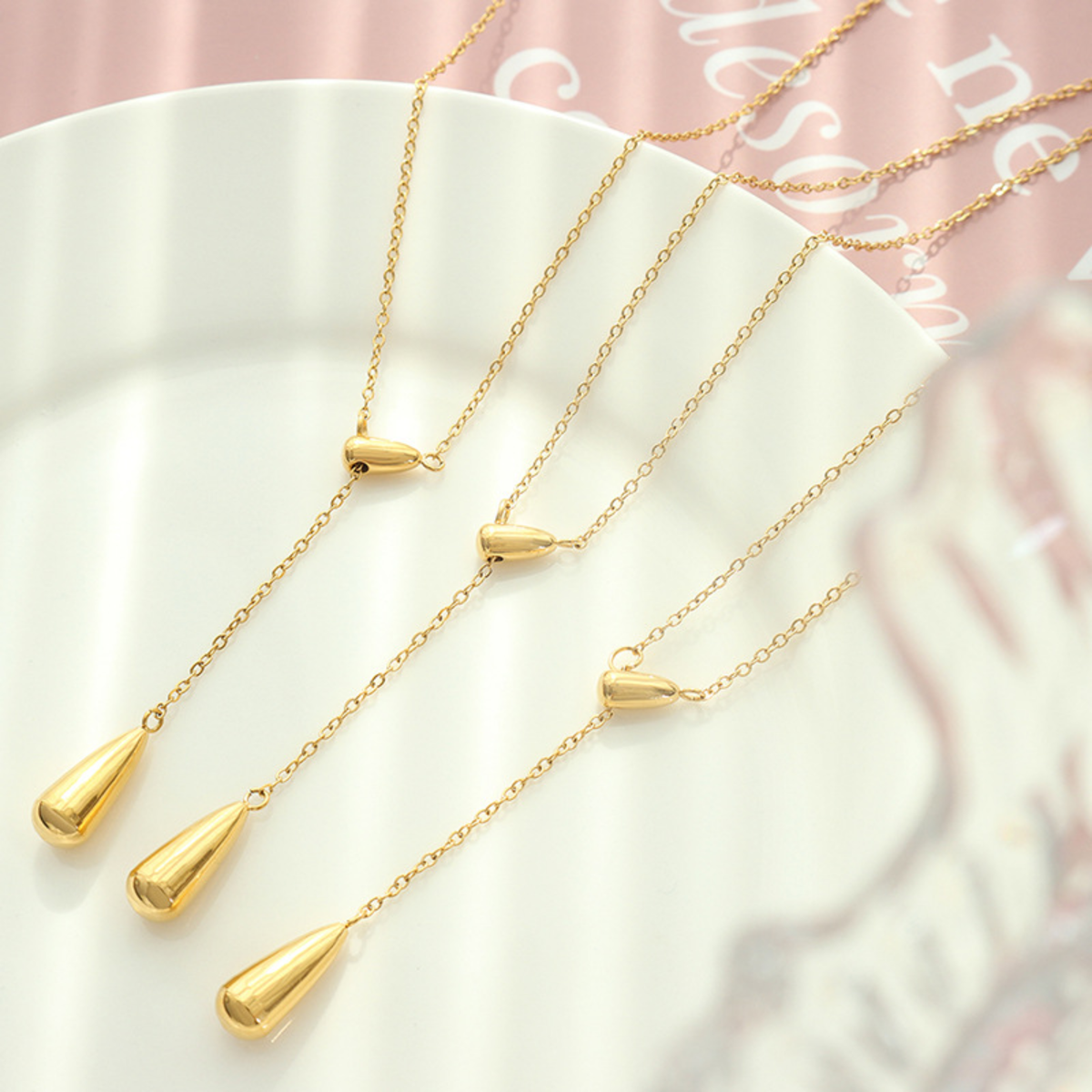 Luna Drop Pendant Necklace