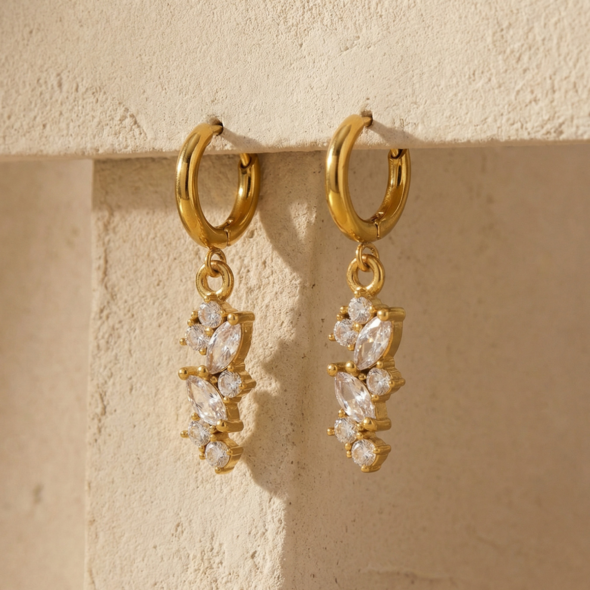 Aurora Crystal Drop Earrings