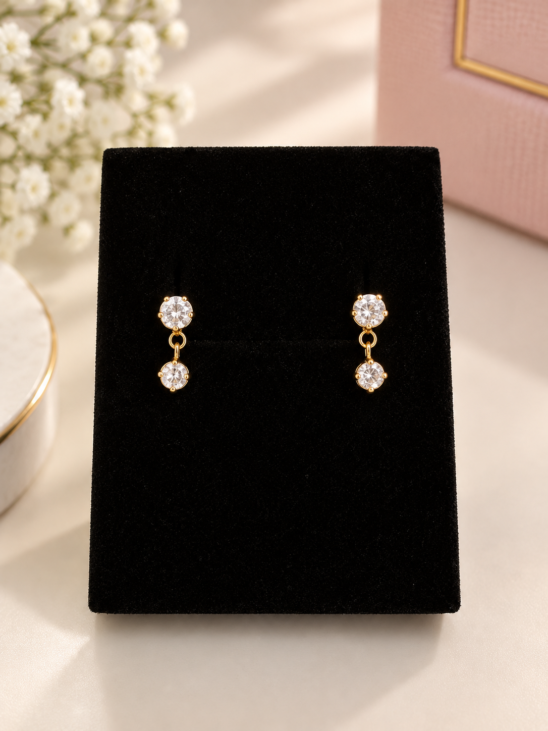 Solitaire Stud & Drop Earrings