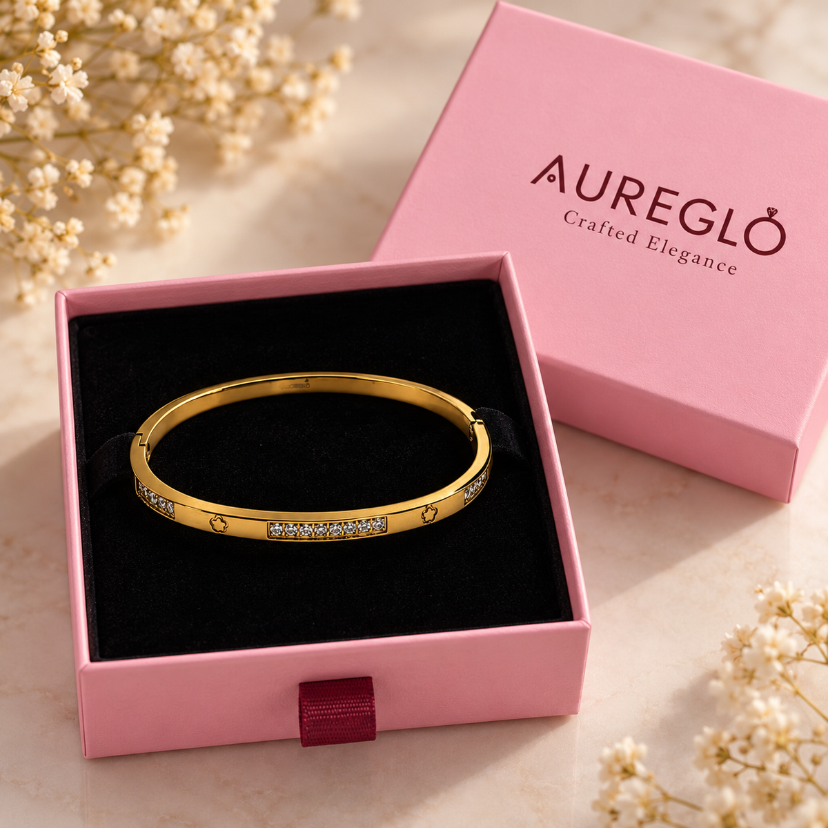 Star & Sparkle Panel Bangle