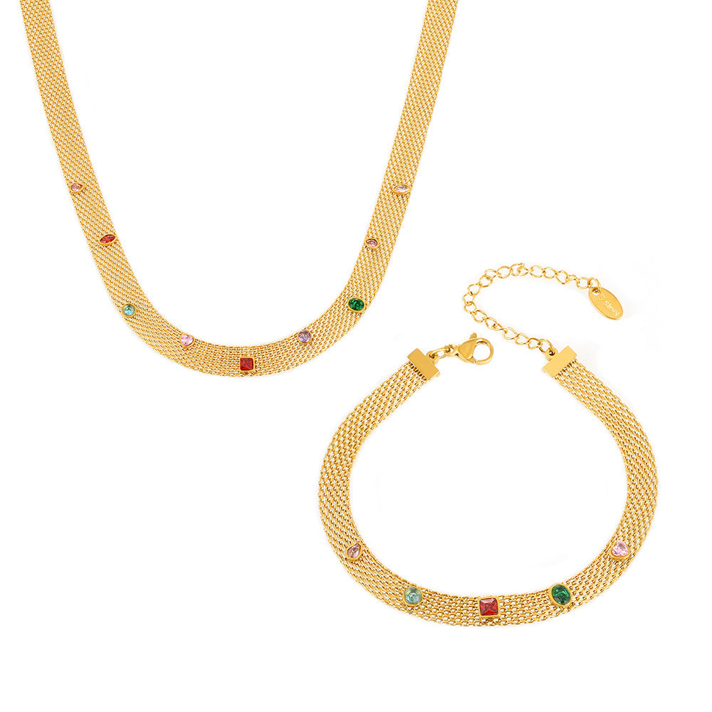 Twin Heart Embrace Bracelet