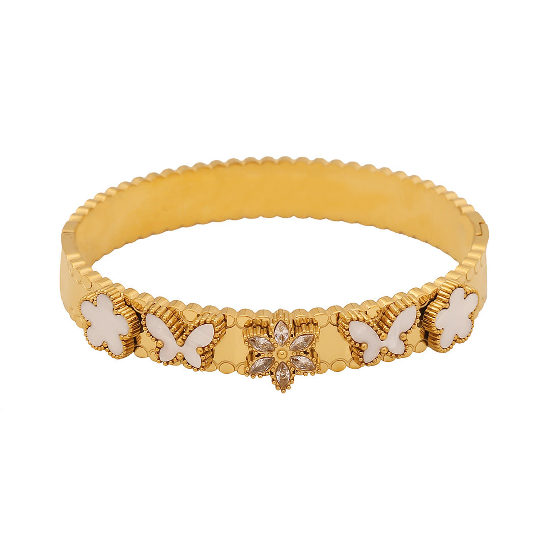 Open Heart Halo Bracelet
