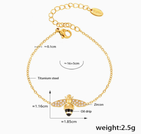 Aurelia Honeybee Zircon Bracelet