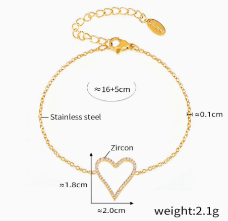 Coeur Lumière Open-Heart Bracelet