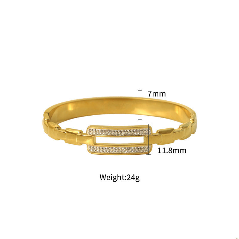 Éclat Duo Crystal Bar Bangle