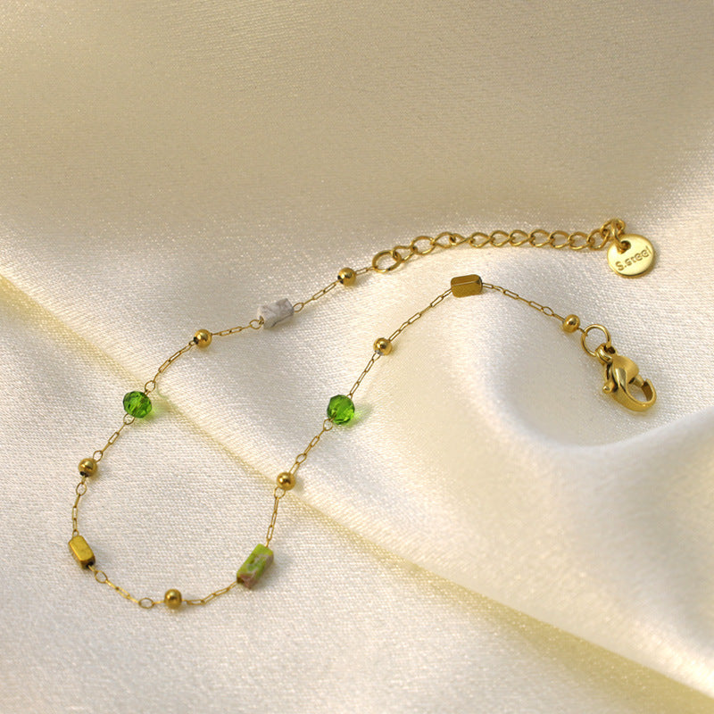 Verdant Lumière Gemstone Bracelet