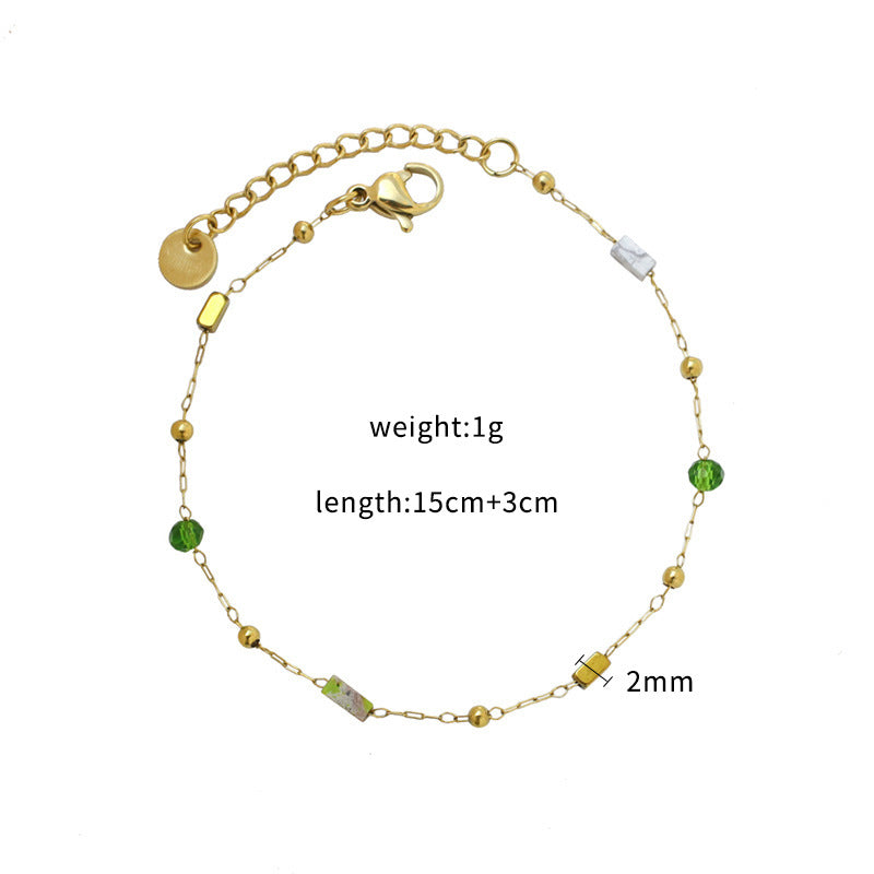 Verdant Lumière Gemstone Bracelet