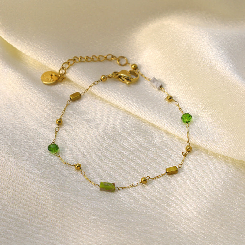Verdant Lumière Gemstone Bracelet