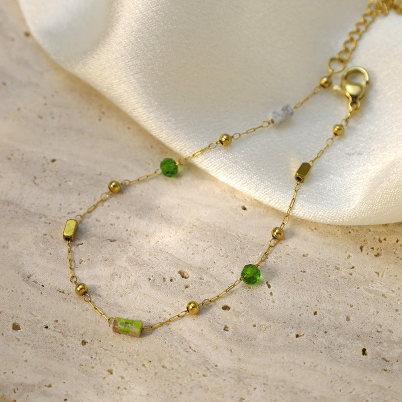 Verdant Lumière Gemstone Bracelet