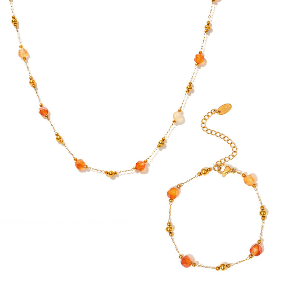 Sunset Beaded Elegance Set