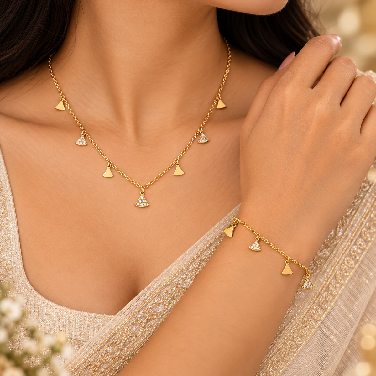 Minimal Triangle Charm Set