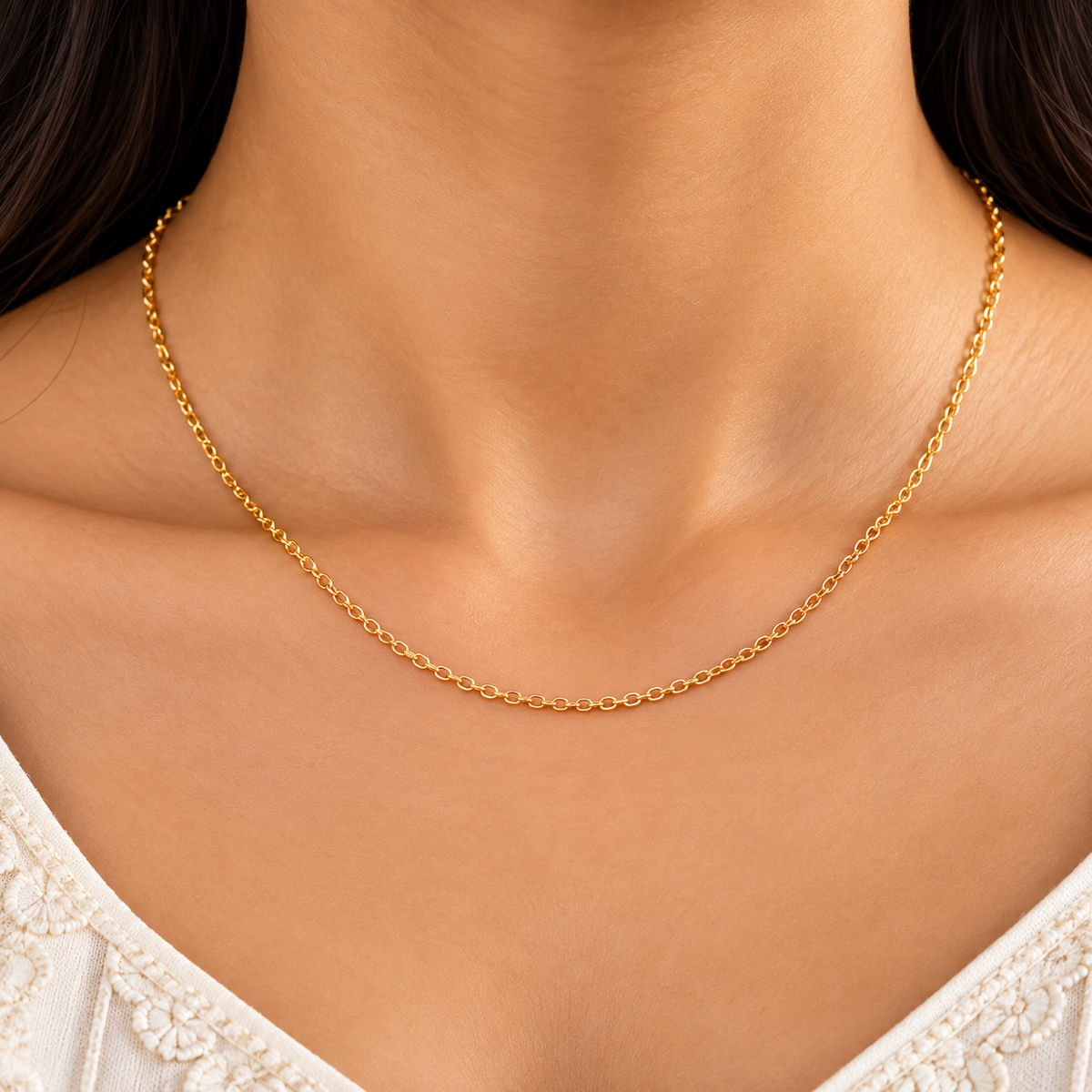 Élan Whisper-Fine Chain Necklace