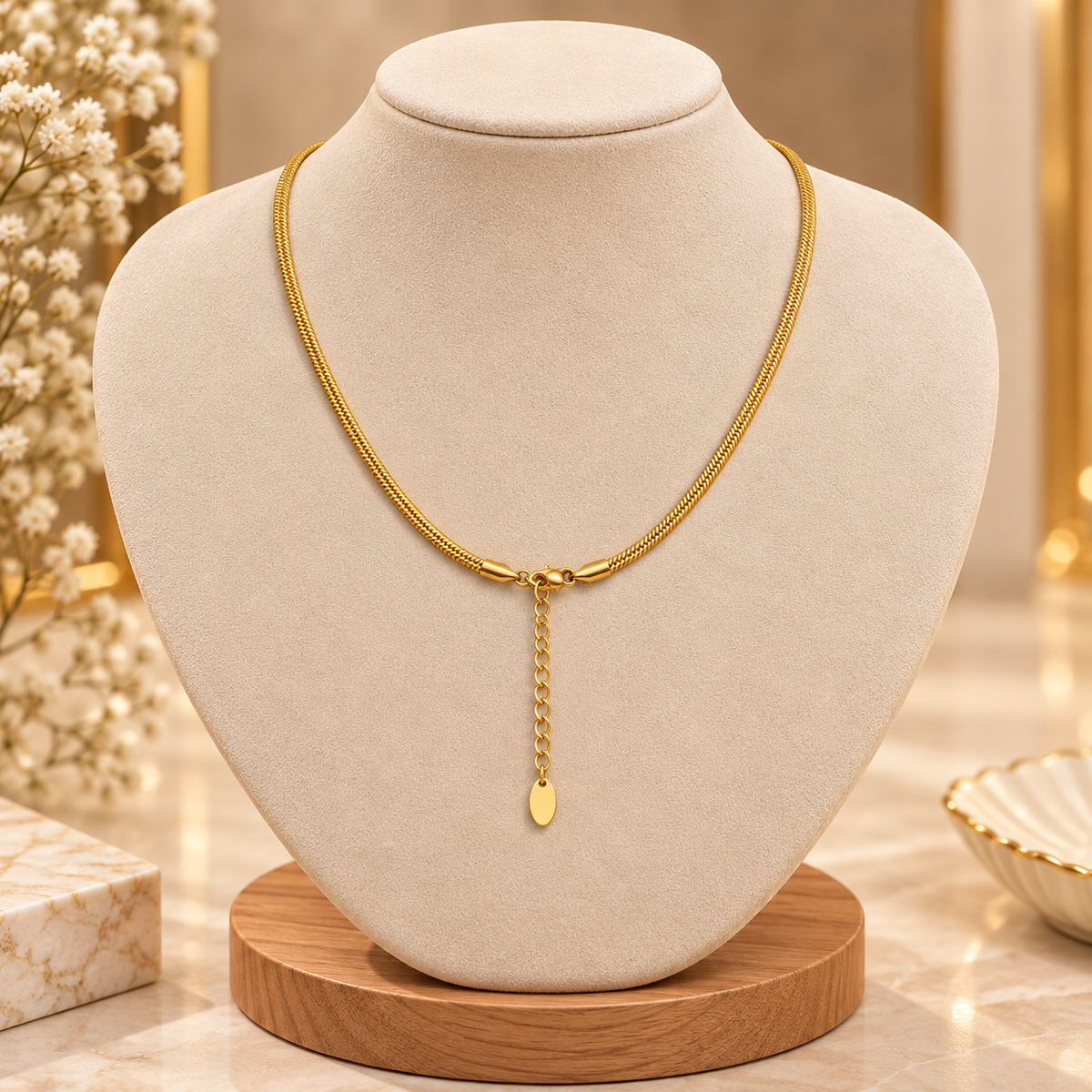 Serena Sculpted Collar Necklace