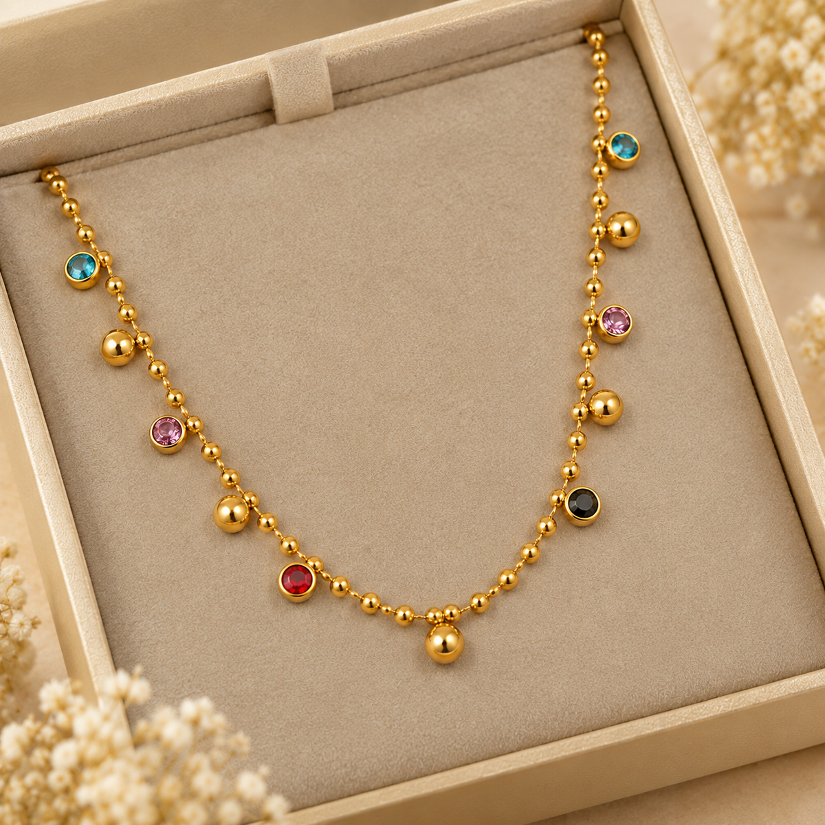 Riviera Gem Confetti Necklace