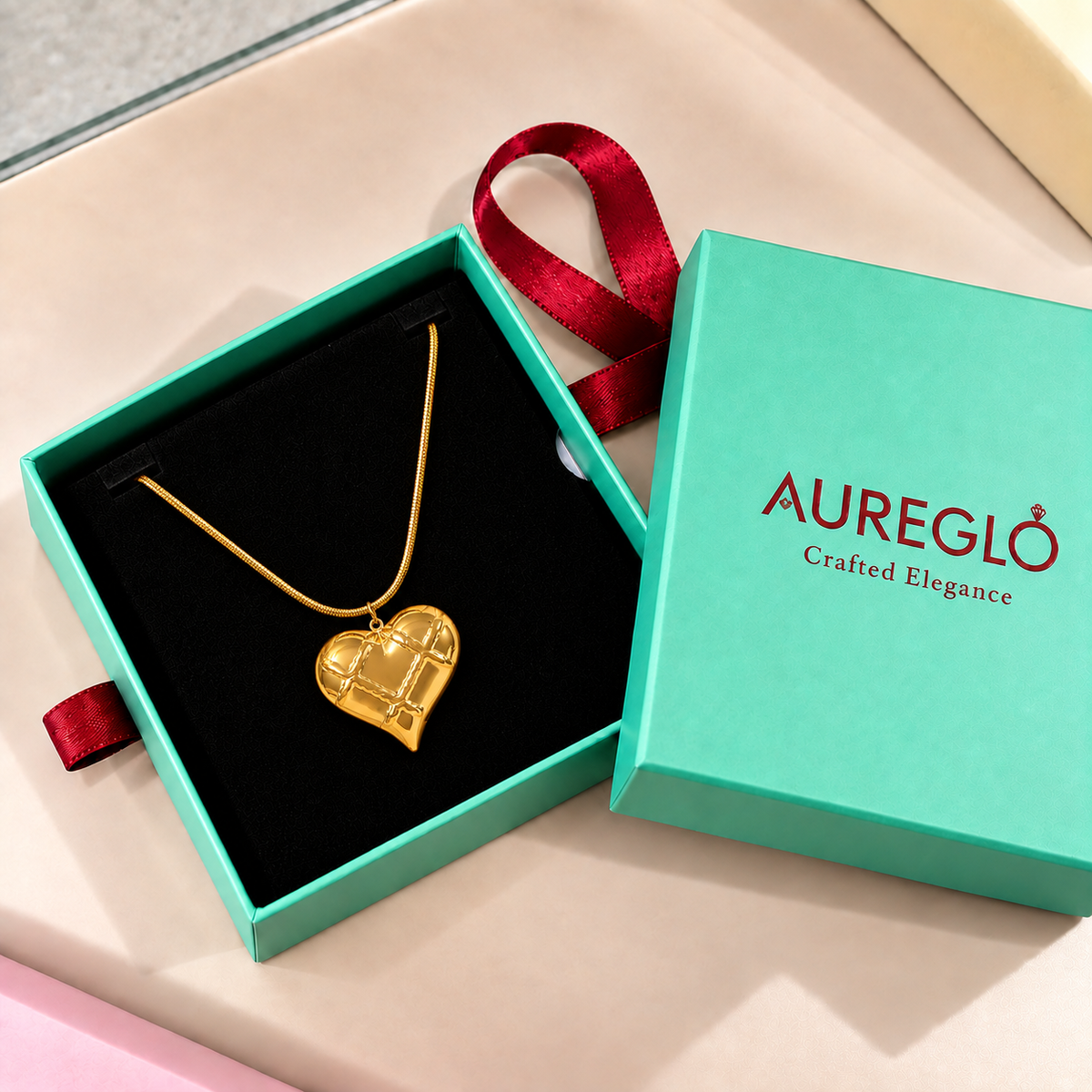 Amour Locked Heart Pendant