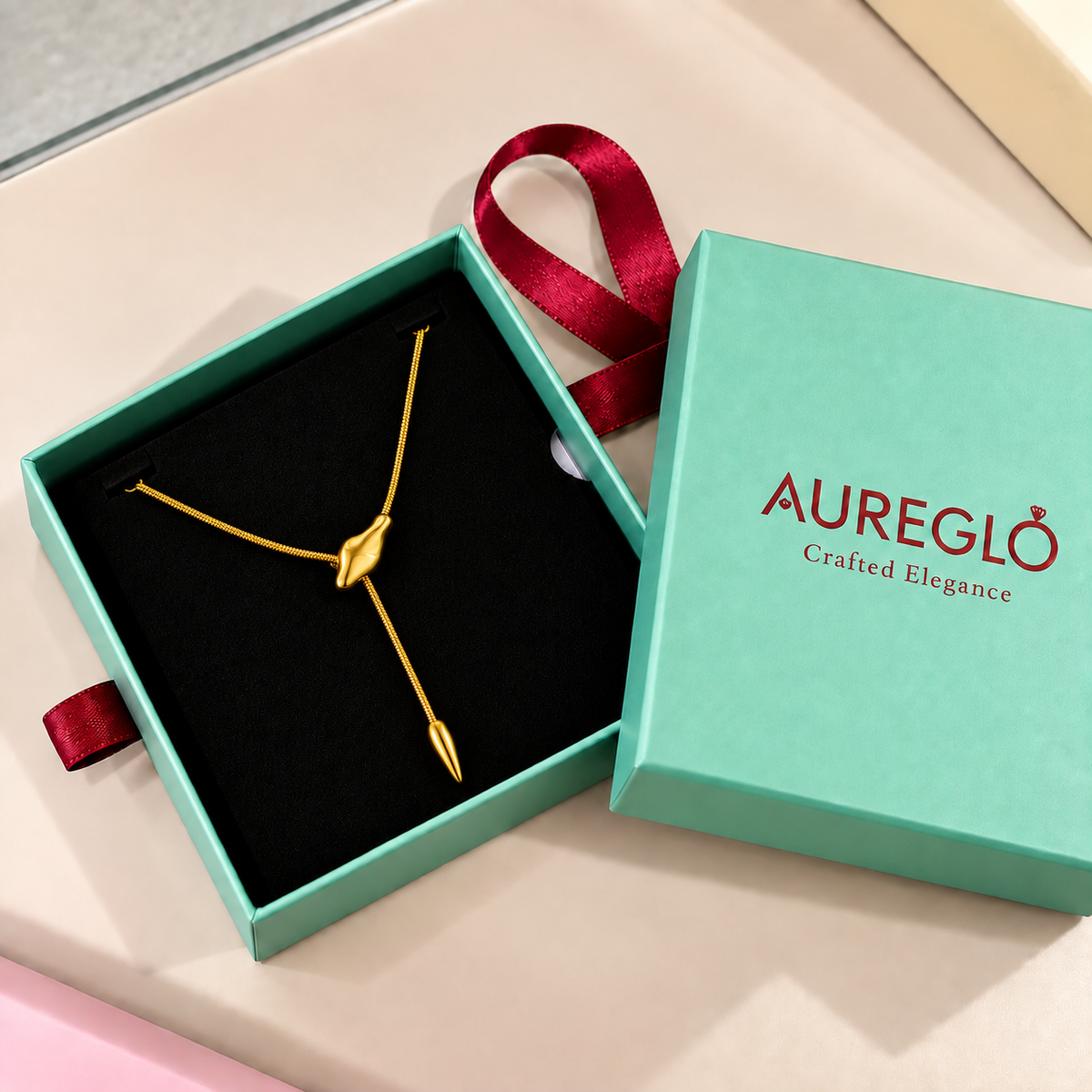 Avienne Knot Drop Necklace