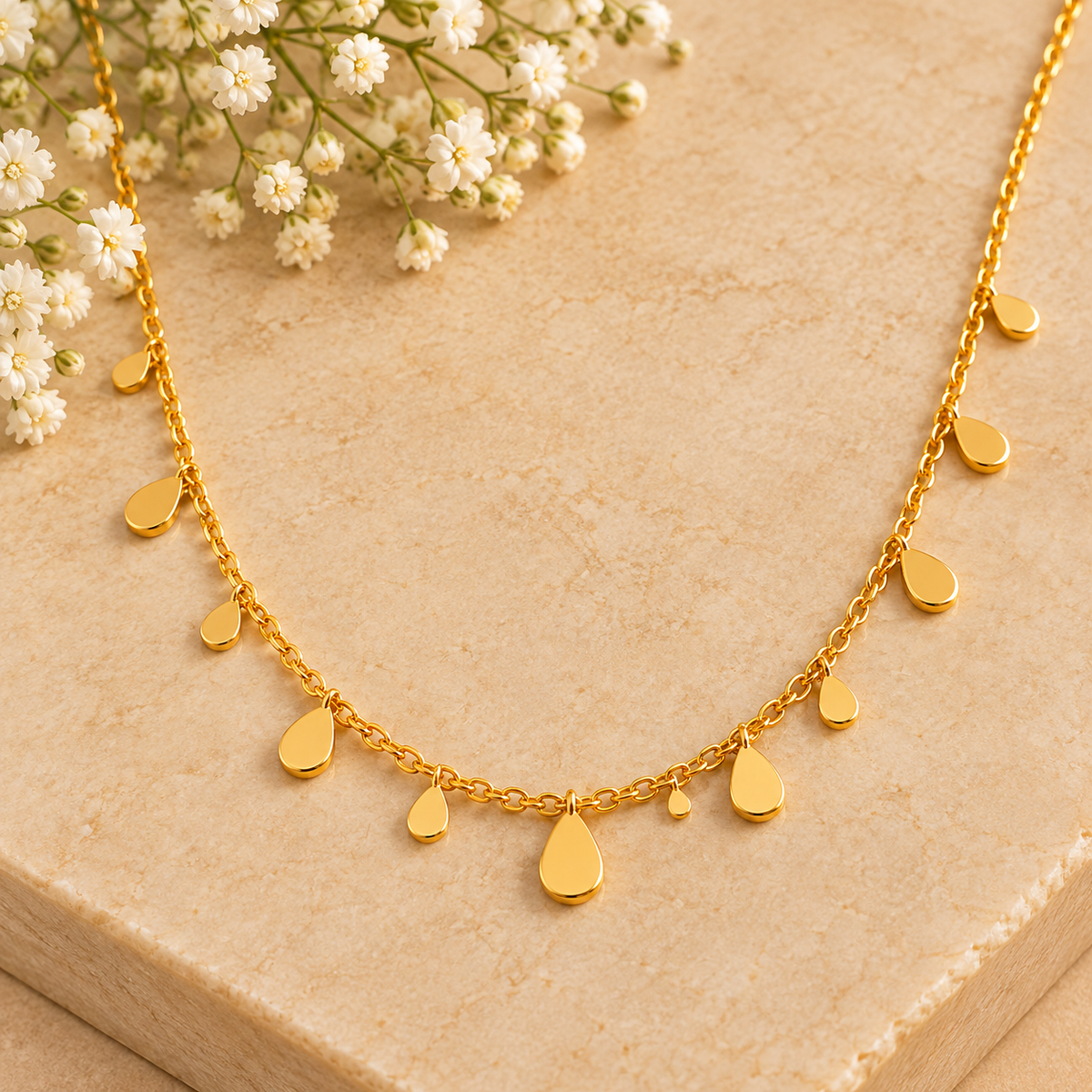 Teardrop Charm Necklace