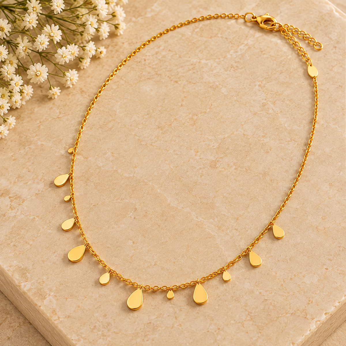 Teardrop Charm Necklace
