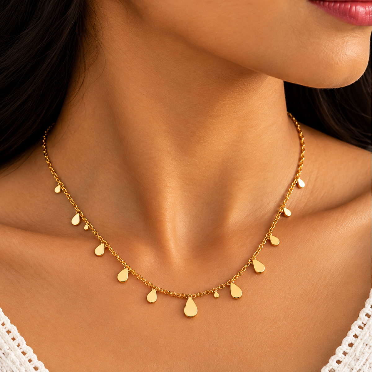 Teardrop Charm Necklace