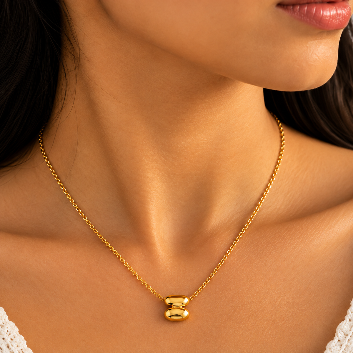 Gold Letter Z Initial Necklace with CZ Accent