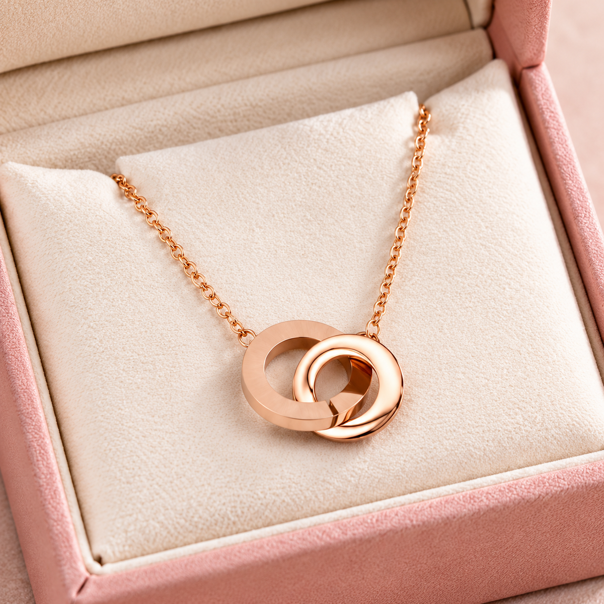 Interlocking Rings Necklace