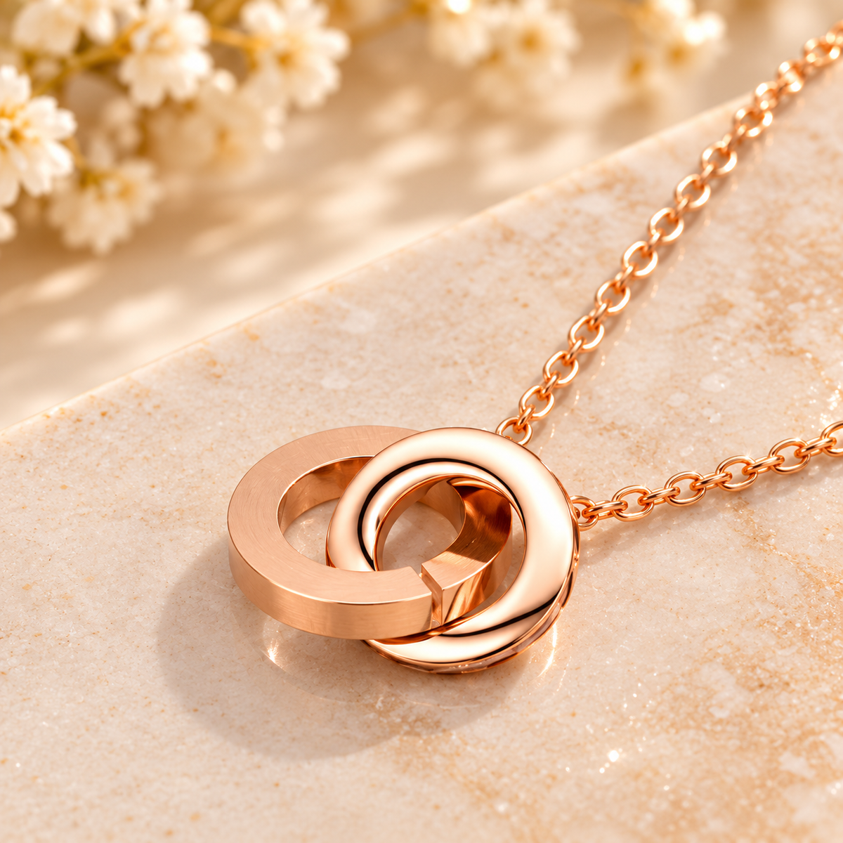 Interlocking Rings Necklace
