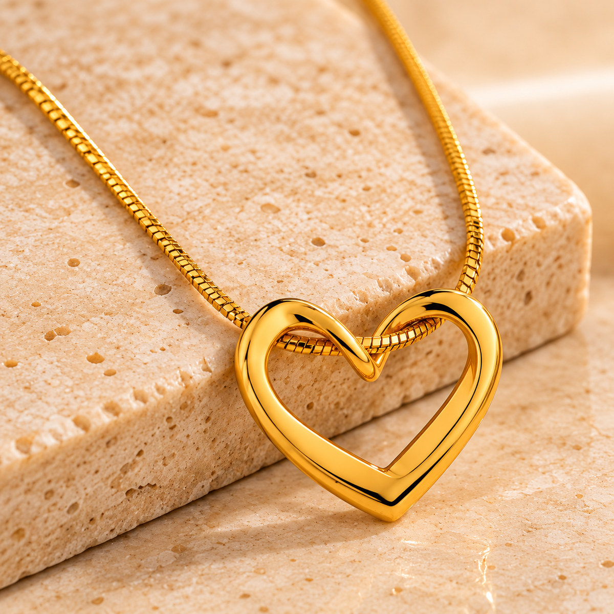 Golden Bloom Textured Flower Necklace