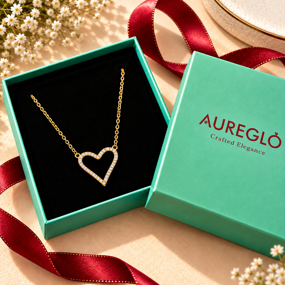 Classic Crystal Heart Necklace