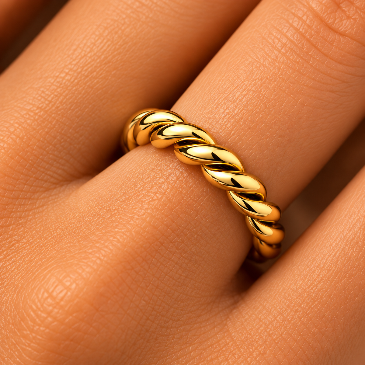 Cordelia Twisted Gold Ring