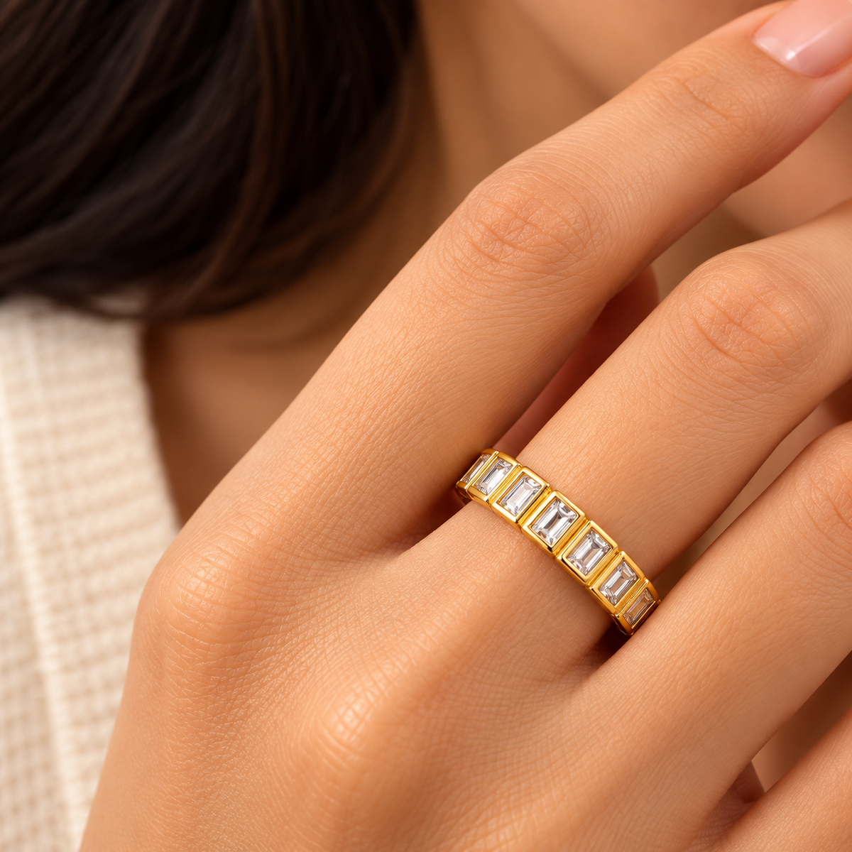 Maison Baguette Eternity Ring
