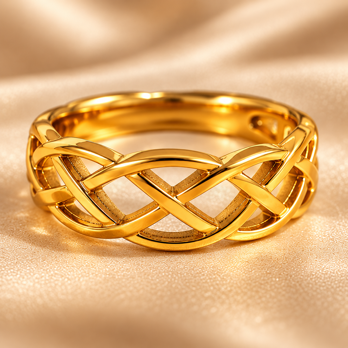 Seraphine Celtic Weave Ring