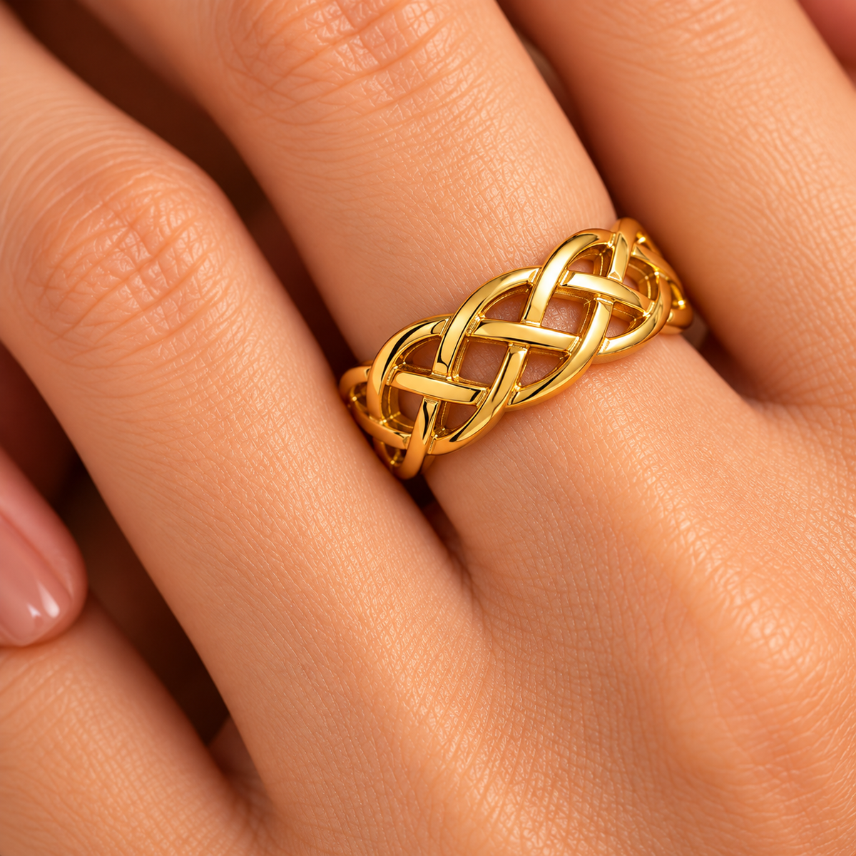 Seraphine Celtic Weave Ring