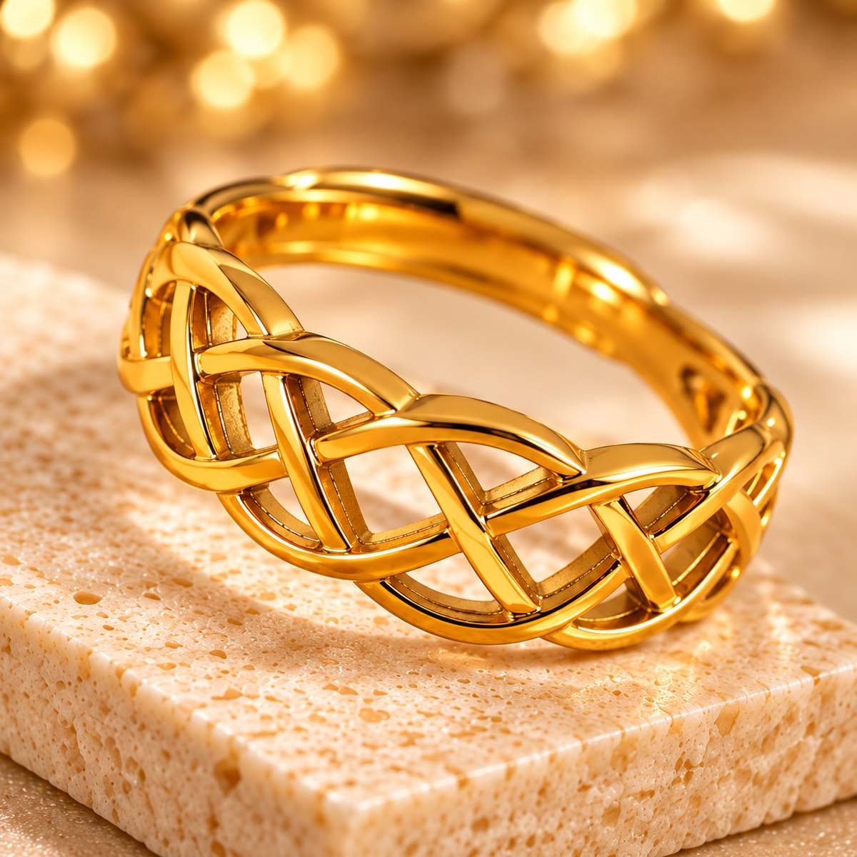 Seraphine Celtic Weave Ring