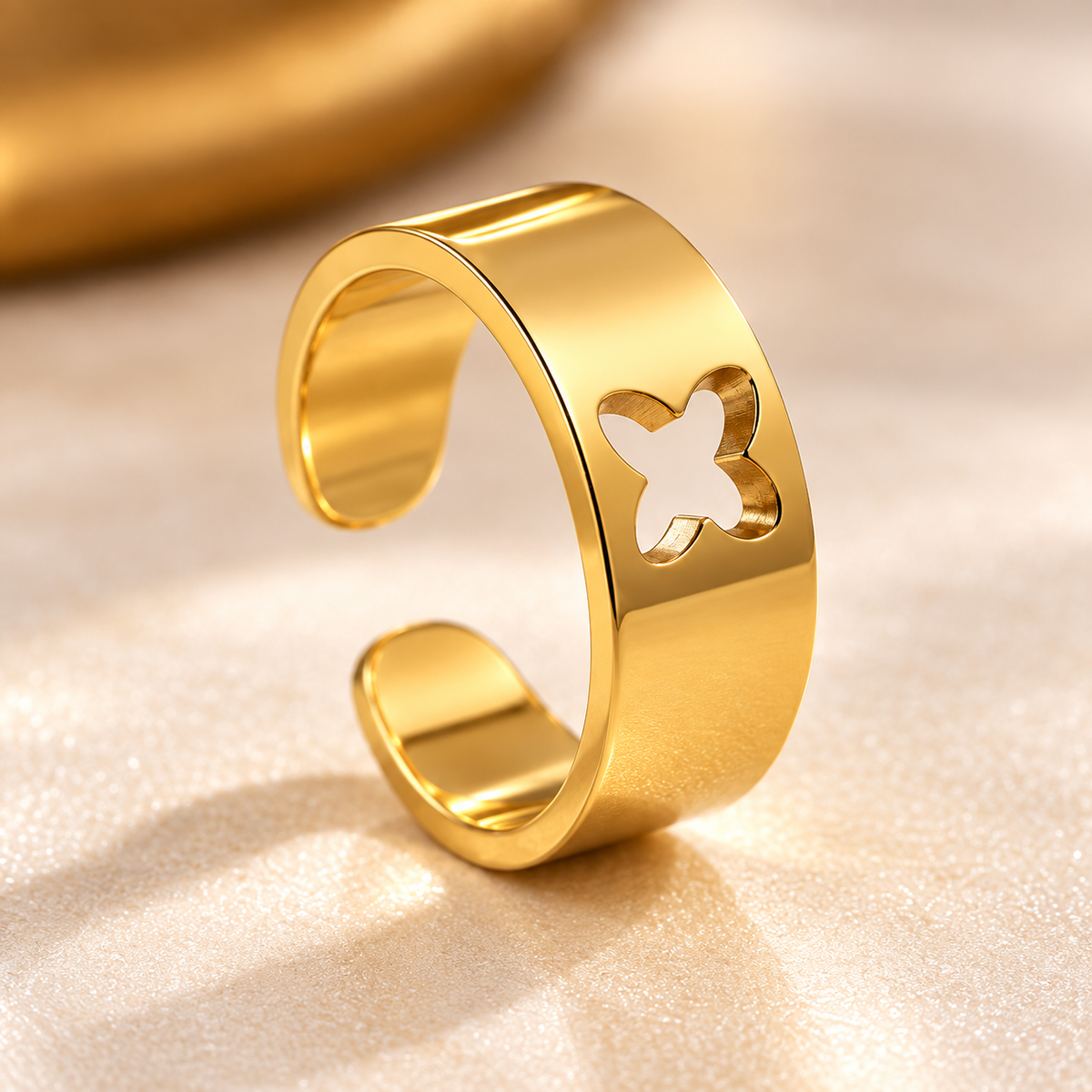 Papillon Cutout Cuff Ring