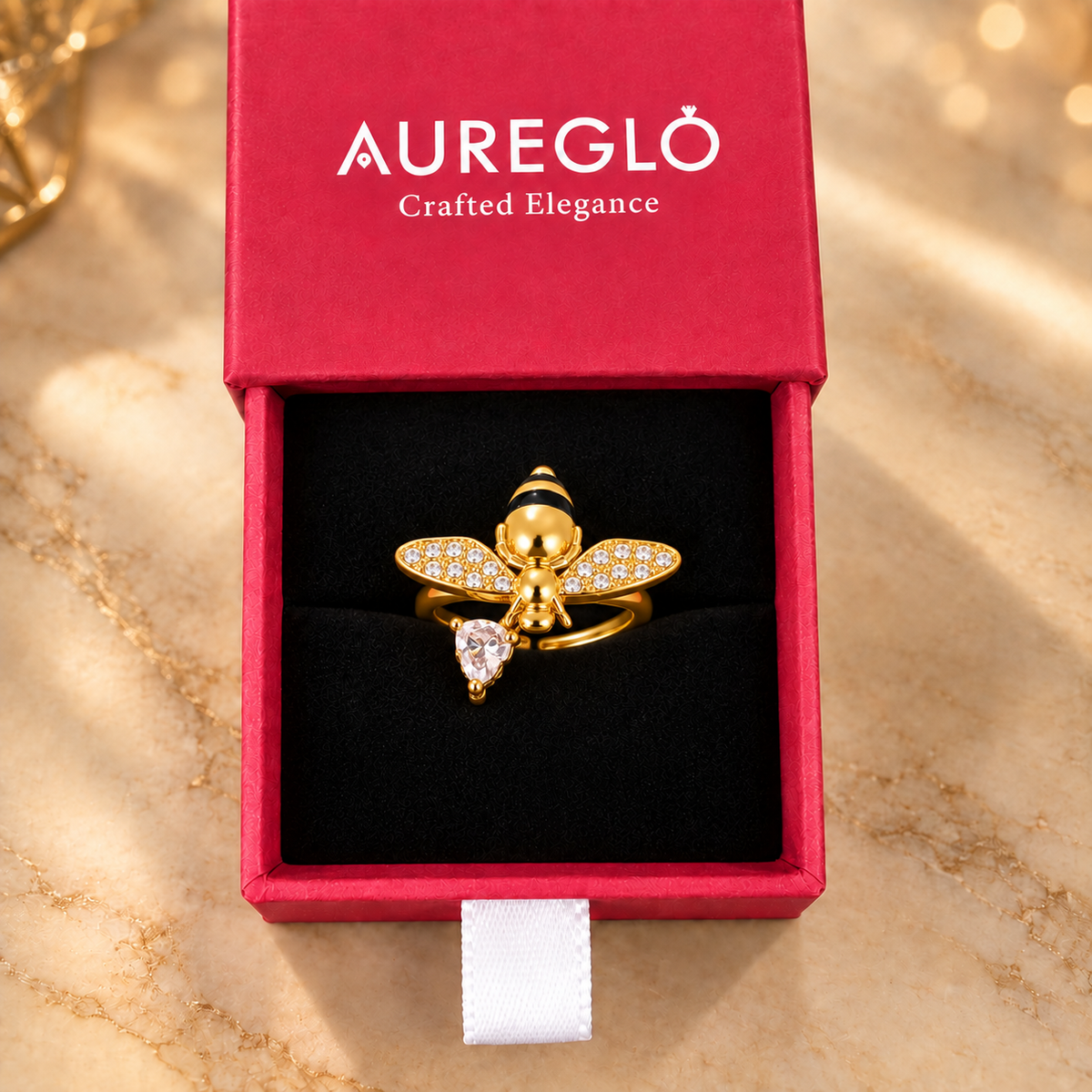 Miel Éclat Bee Ring