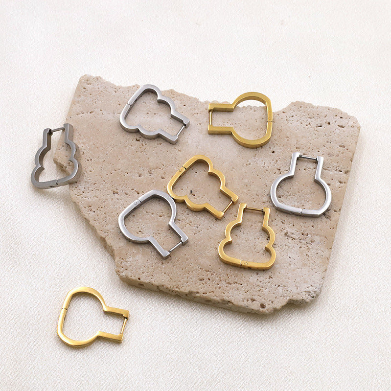 Belle Cloud Geometric Hoops