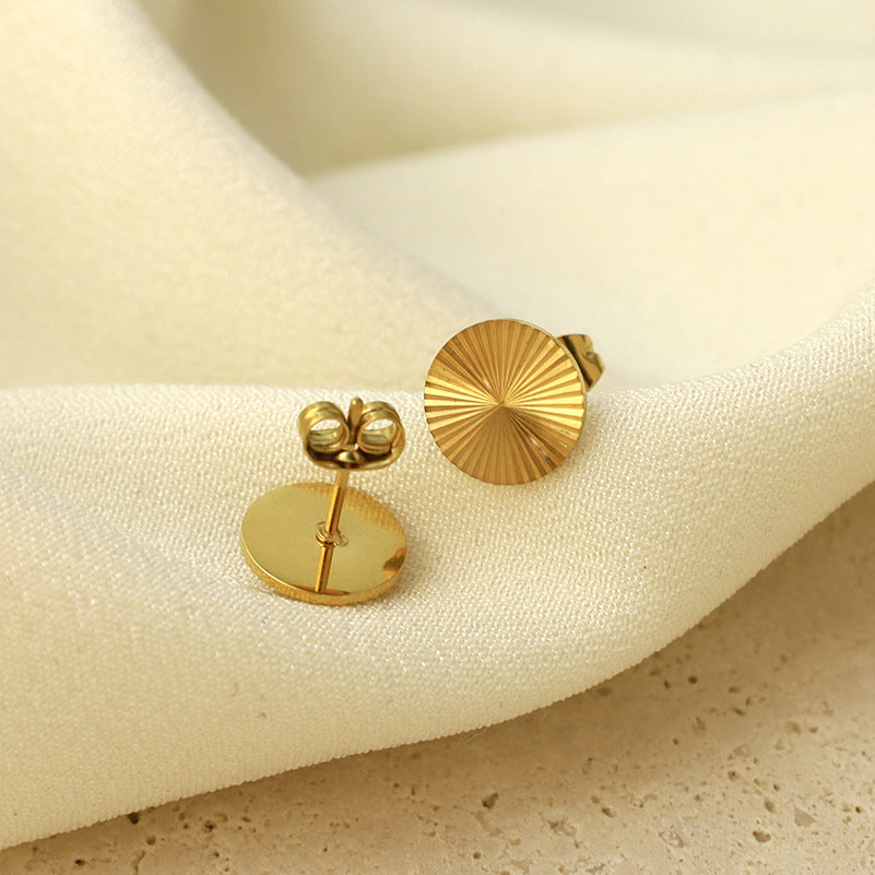 Aurora Sunburst Disc Studs