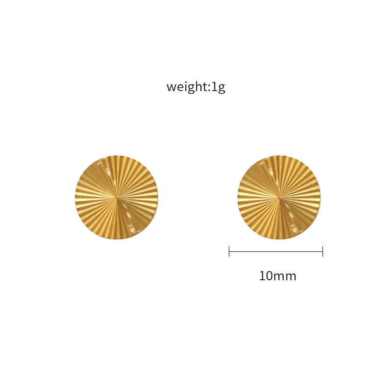 Aurora Sunburst Disc Studs