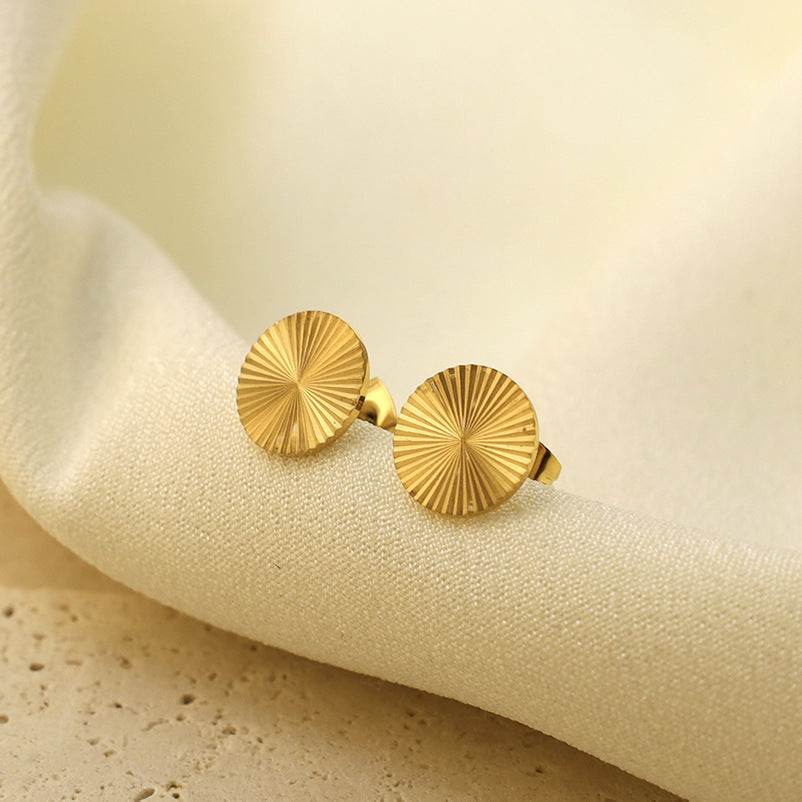 Aurora Sunburst Disc Studs
