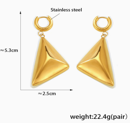 Vetra Sculpted Triangle Drops
