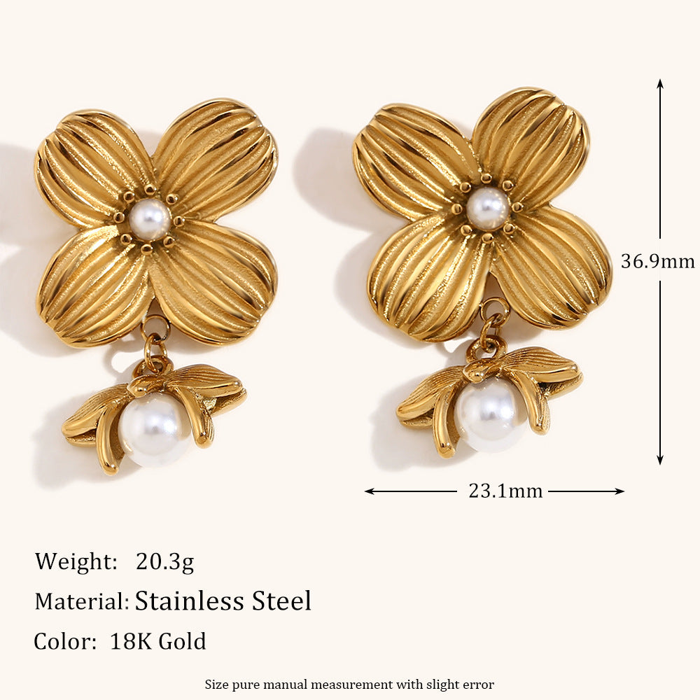 Fleur de Perle Statement Drops