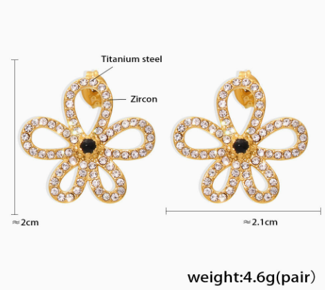 Noir Fleur Crystal Blossoms