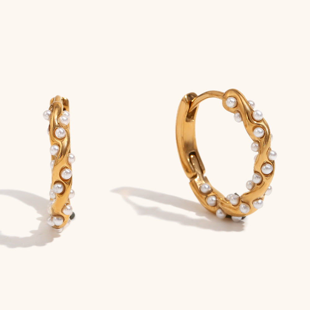 Perlé Vine Mini Hoops